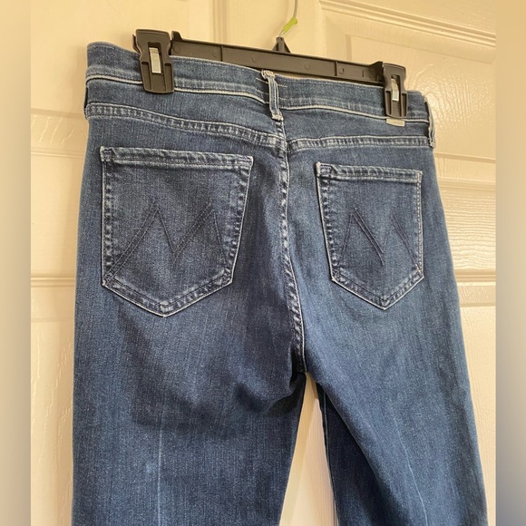 Mother The Outsider Ankle Jeans in Electric Souvenir Medium Wash Size 27 Preppy - Picture 9 of 15